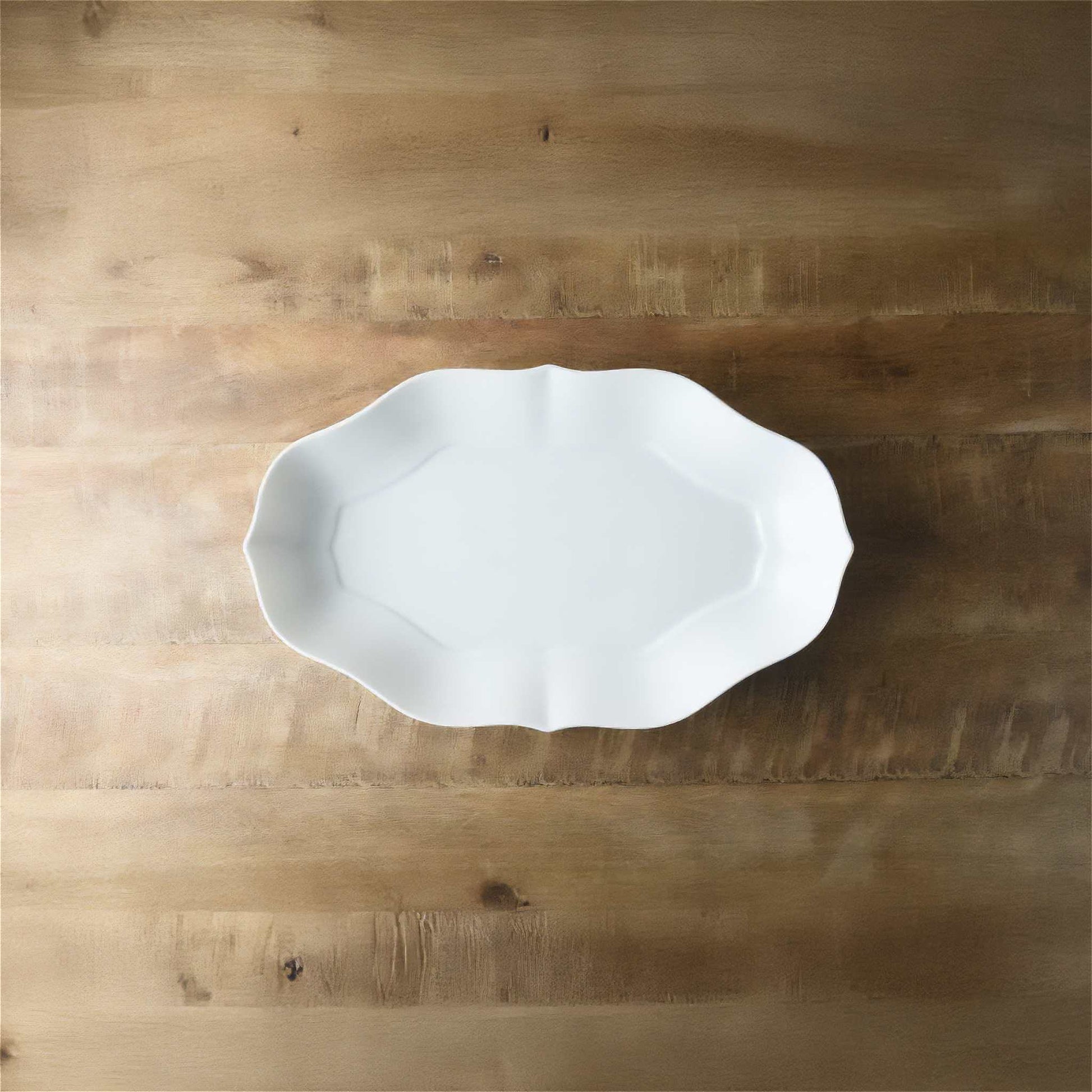 Tsudoi White Oval Shape Platter by Rina Ono - ZenwareCrafts