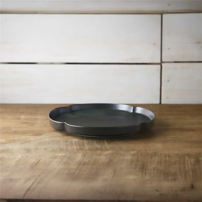 Tsudoi Iron Black Plate by Rina Ono - ZenwareCrafts