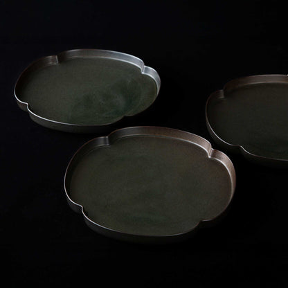 Tsudoi Iron Black Plate by Rina Ono - ZenwareCrafts