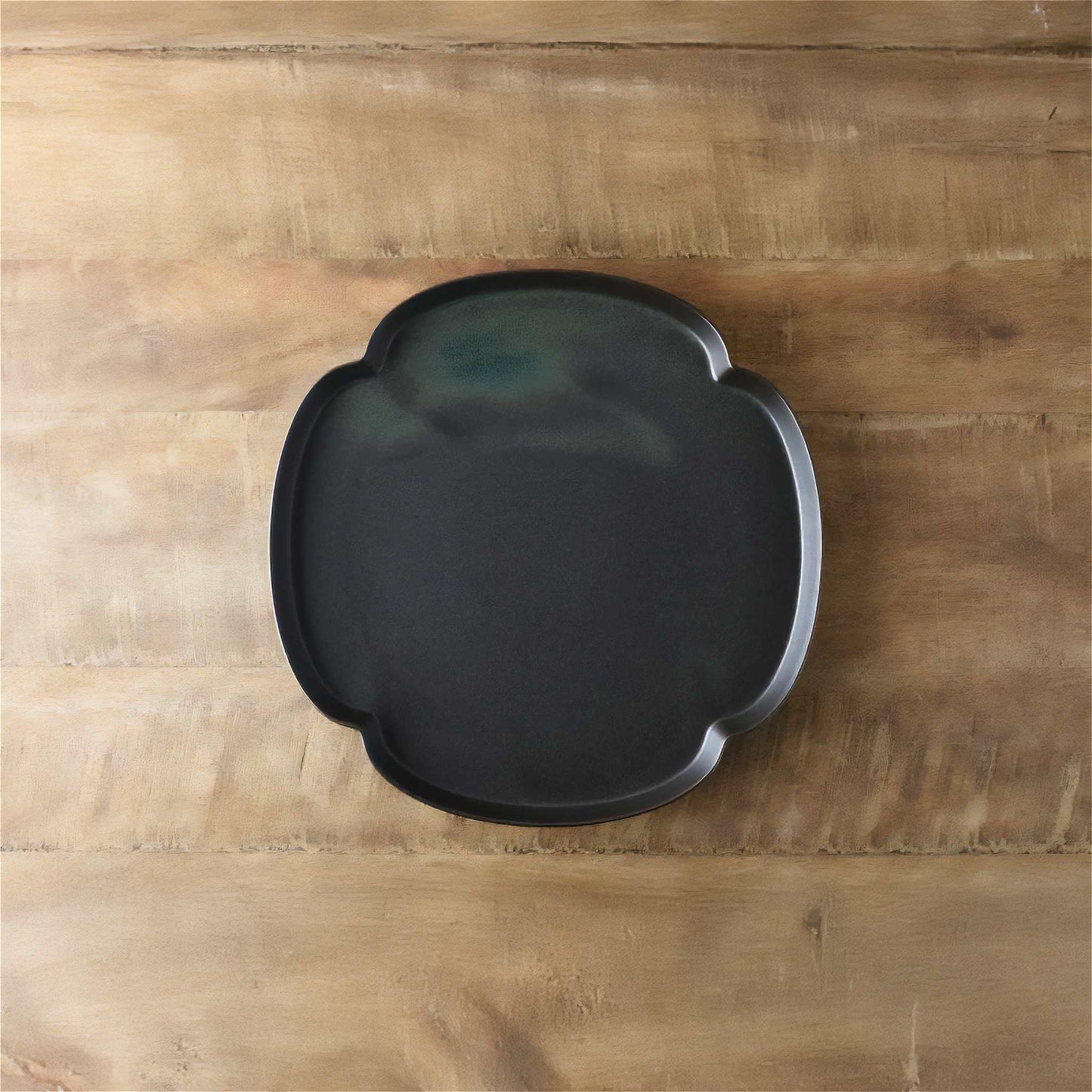 Tsudoi Iron Black Plate by Rina Ono - ZenwareCrafts