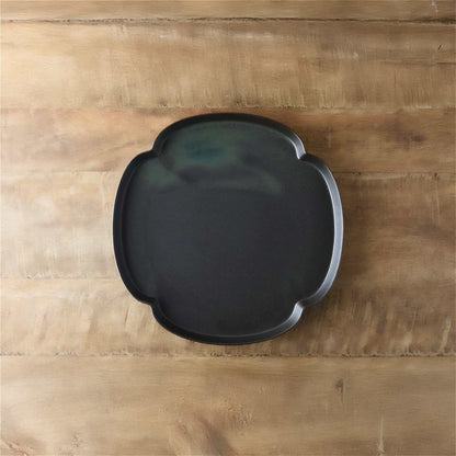 Tsudoi Iron Black Plate by Rina Ono - ZenwareCrafts