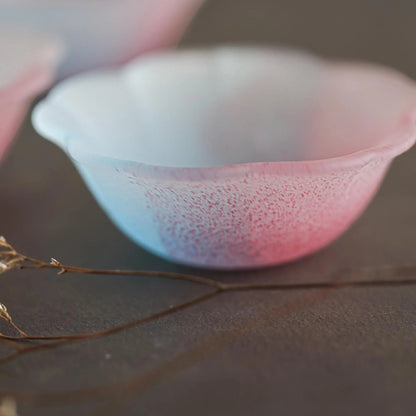 Sakura Sake Glass/Side Dish Collection - Multi Color Cherry Blossom - ZenwareCrafts