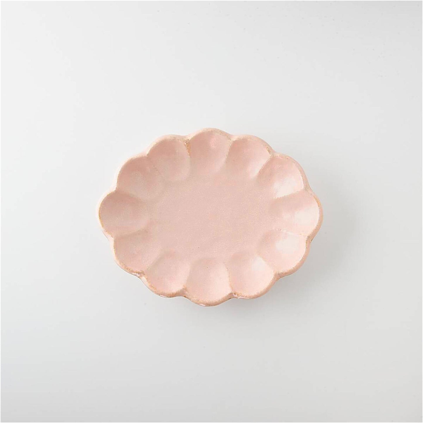 Kaneko Kohyo Rinka Handmade Oval Plate - Pink - ZenwareCrafts