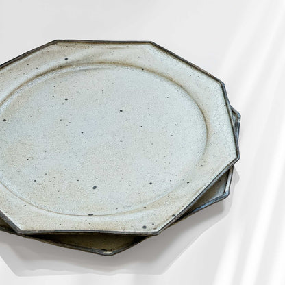 Kohiki Handmade Octagonal Plate by Takashi Sogo - [Limited Qty] - ZenwareCrafts