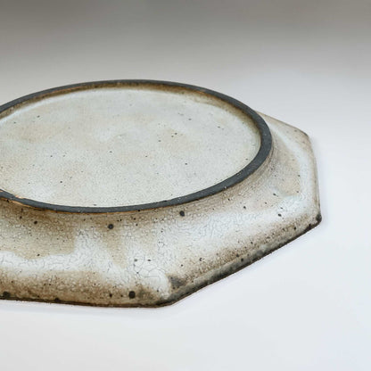 Kohiki Handmade Octagonal Plate by Takashi Sogo - [Limited Qty] - ZenwareCrafts