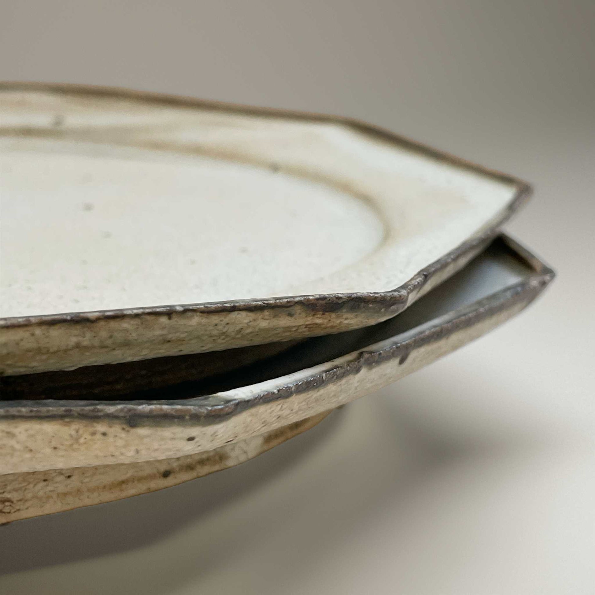 Kohiki Handmade Octagonal Plate by Takashi Sogo - [Limited Qty] - ZenwareCrafts