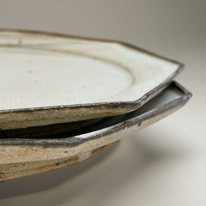 Kohiki Handmade Octagonal Plate by Takashi Sogo - [Limited Qty] - ZenwareCrafts