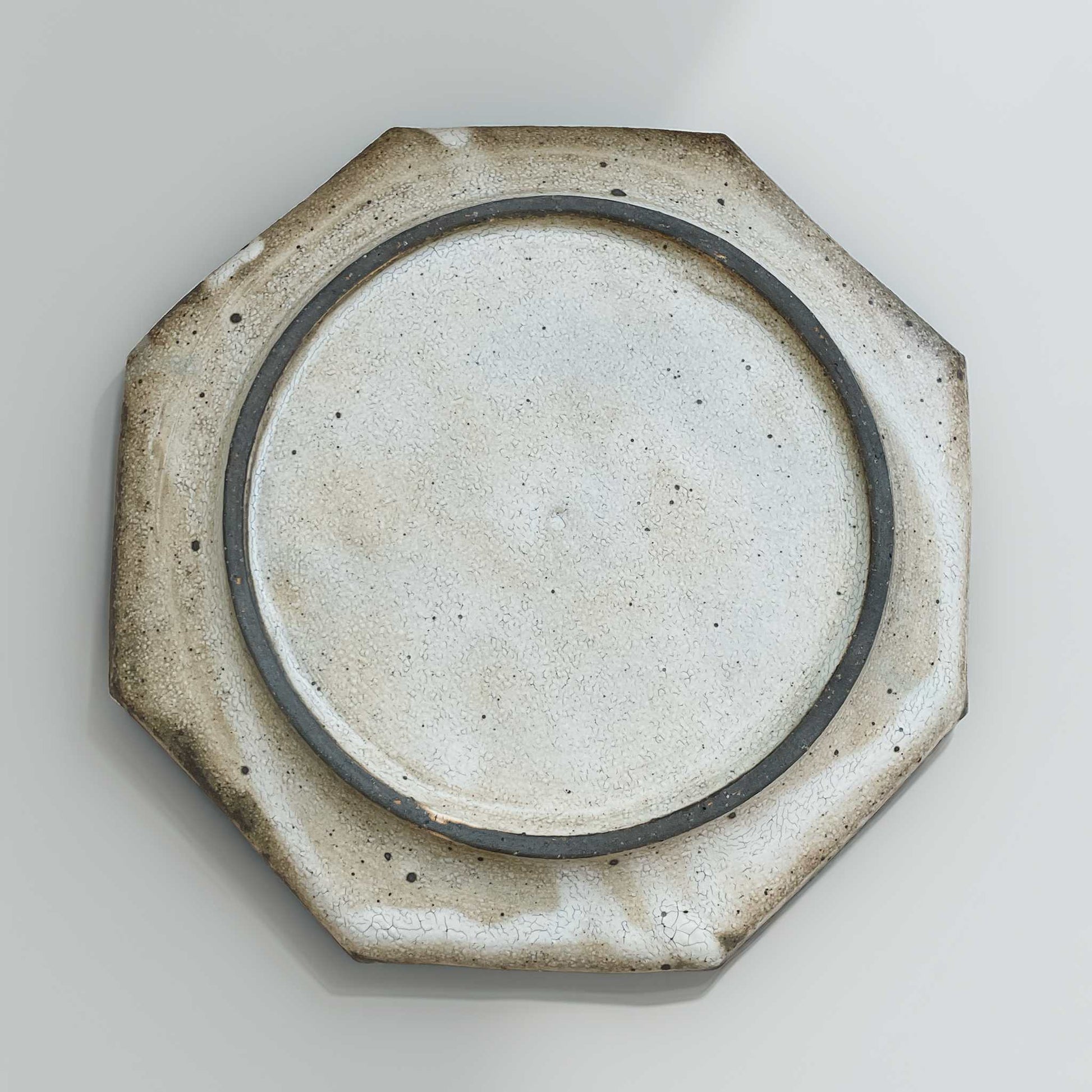 Kohiki Handmade Octagonal Plate by Takashi Sogo - [Limited Qty] - ZenwareCrafts