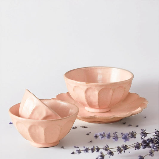Kaneko Kohyo Rinka Handmade Soup Bowl - Pink - ZenwareCrafts