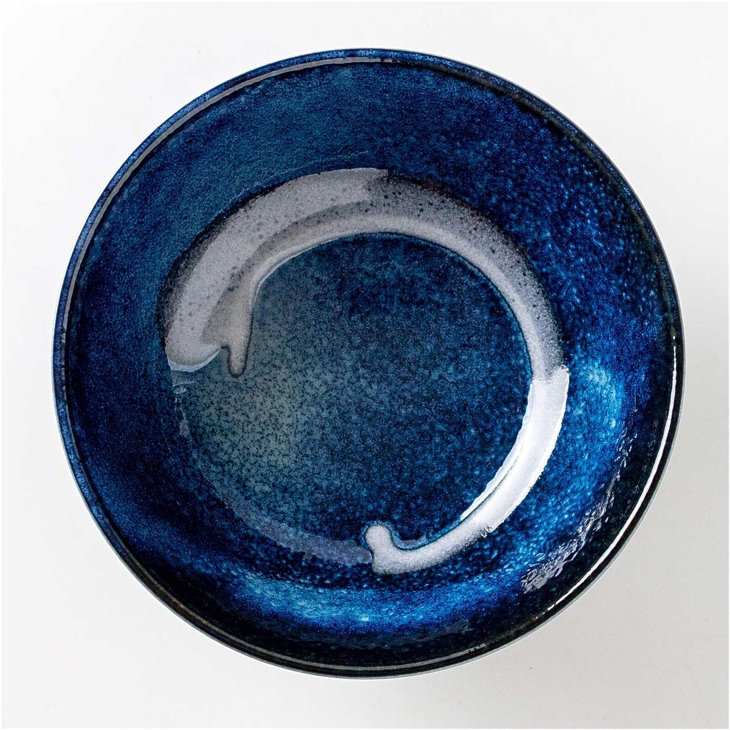 The Sixteen Nights Mino Ware Porcelain 8.3 in Ramen Bowl - ZenwareCrafts