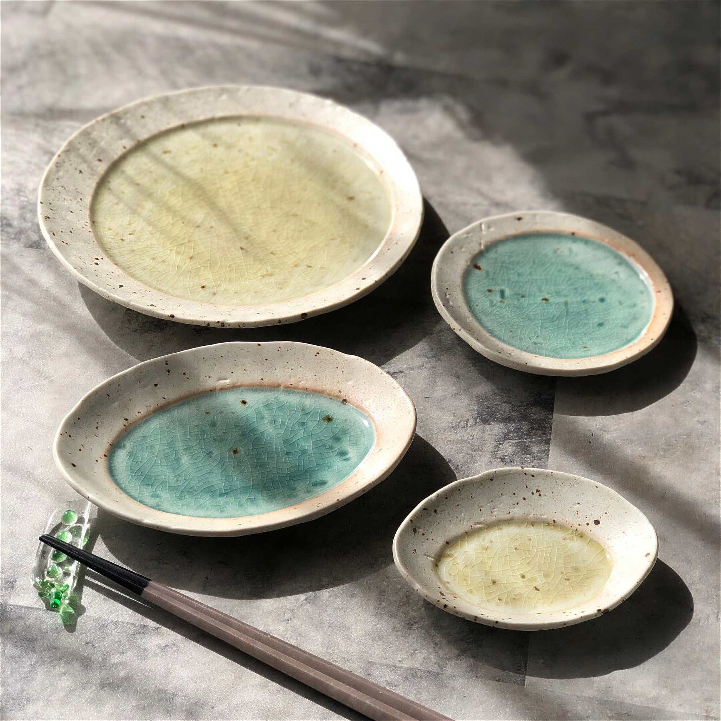 Lake Mino Ware Porcelain Plate - Small 4.9 in Round - ZenwareCrafts