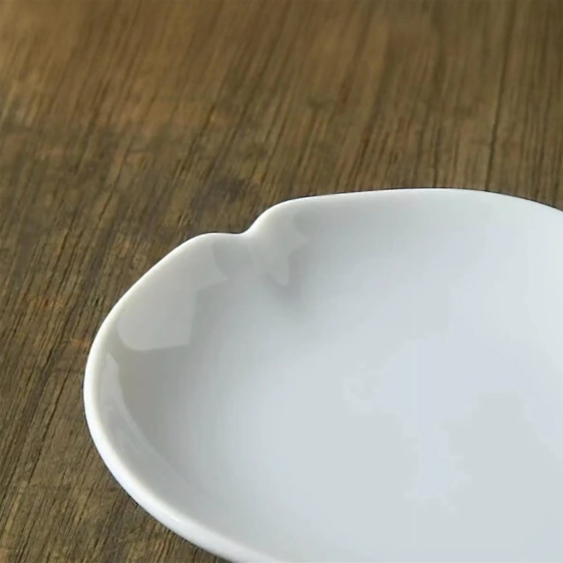 Cherry Blossom Porcelain Petal Plate Set - White/Pink - ZenwareCrafts