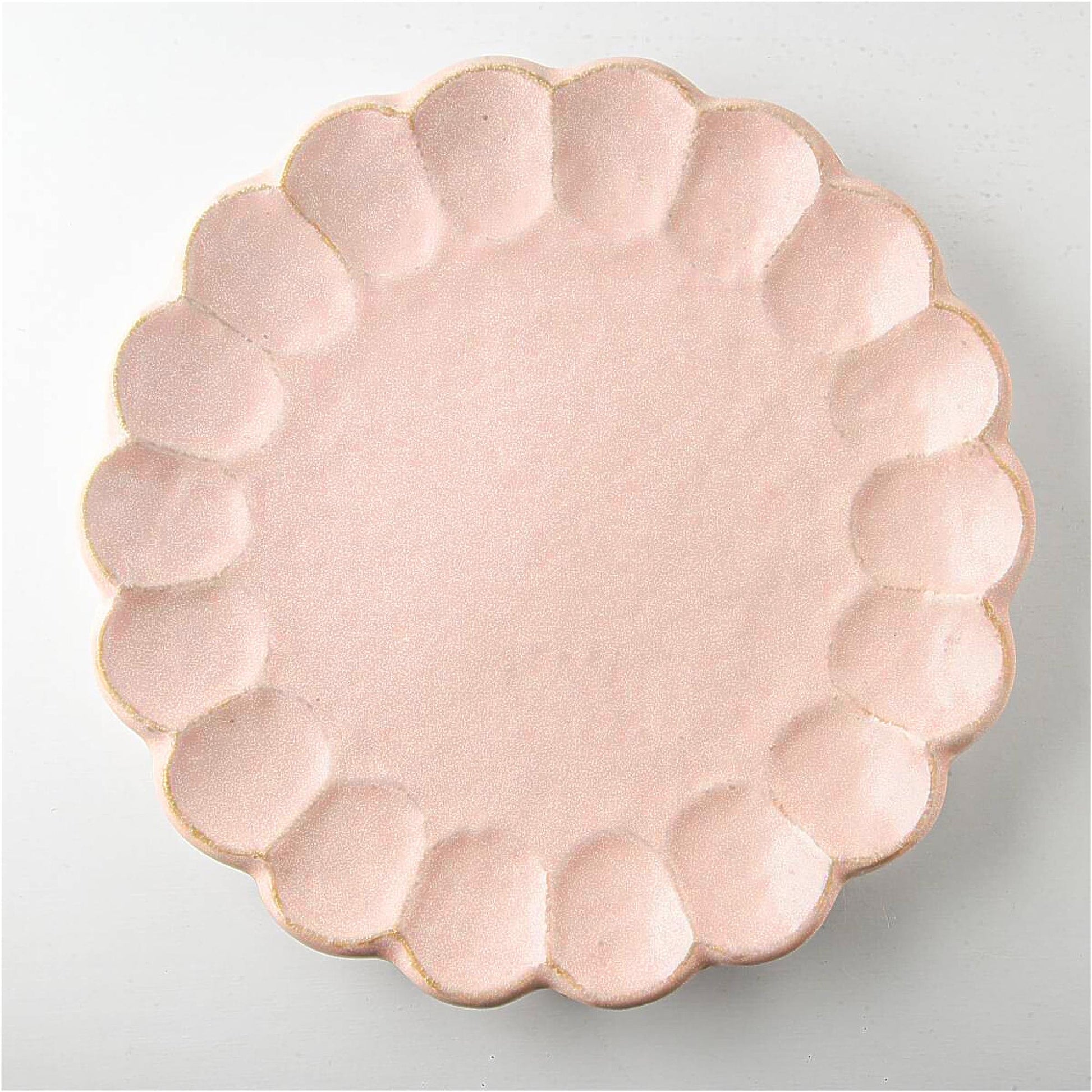 Kaneko Kohyo Rinka Handmade Plate - Pink - ZenwareCrafts