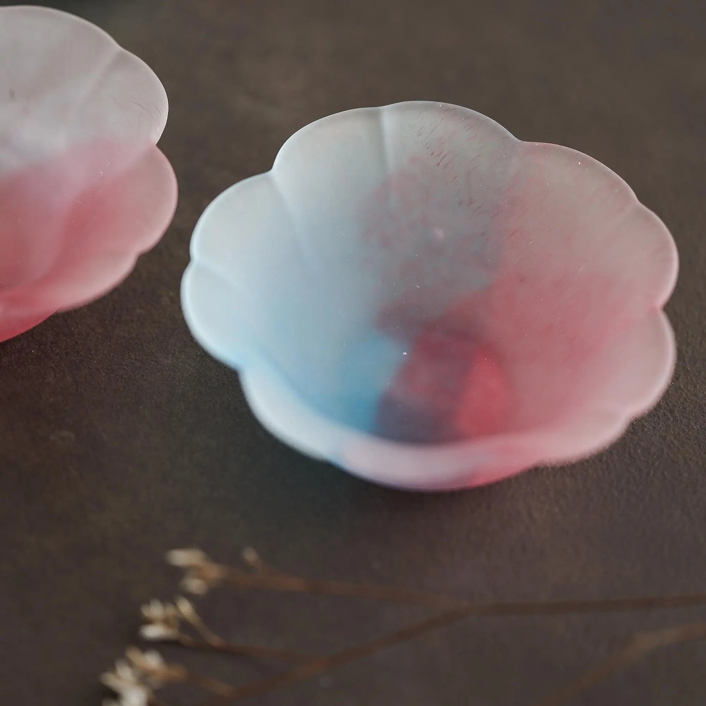 Sakura Sake Glass/Side Dish Collection - Multi Color Cherry Blossom - ZenwareCrafts