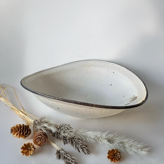 Kohiki Handmade Asymmetrical Bowl by Takashi Sogo - [Limited Qty] - ZenwareCrafts