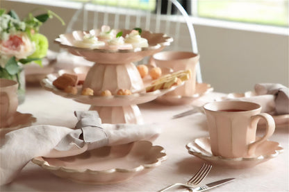 Kaneko Kohyo Rinka Handmade Plate - Pink - ZenwareCrafts