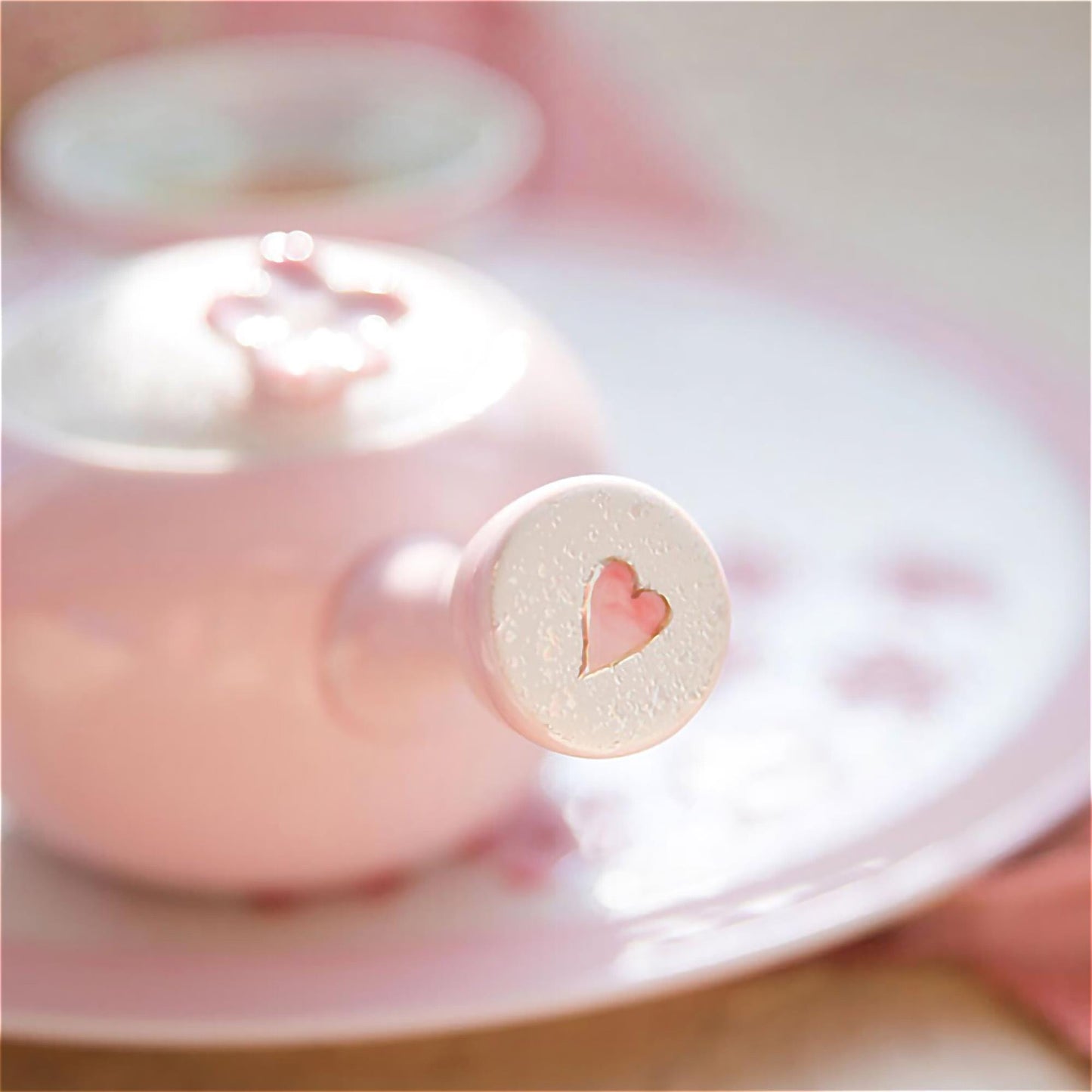 Cherry Blossom Handmade Teapot and Cup Set -  Pink - ZenwareCrafts