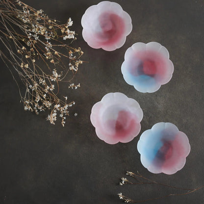 Sakura Sake Glass/Side Dish Collection - Multi Color Cherry Blossom - ZenwareCrafts