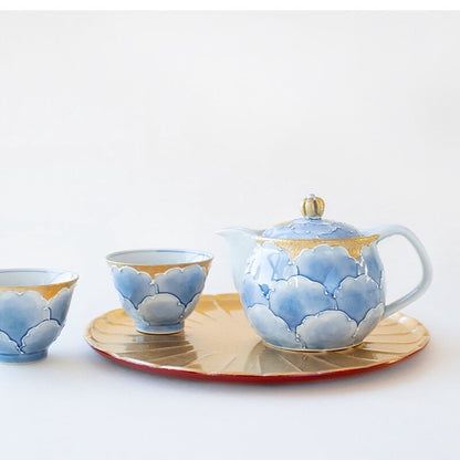 Peony Arita Ware Handmade Teapot and Cup Set - ZenwareCrafts
